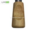 Set di coltelli per formaggio in legno con blocco di legno